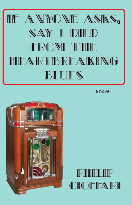 A book cover with an old jukebox on it.